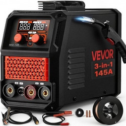 Vevor MIGHJ145A3H1893DK001V2 Ηλεκτροκόλληση MMA / MIG / MAG / TIG 145A