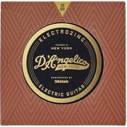 D' Angelico Electrozinc Jazz Σετ 6 Χορδές Ηλεκτρικής Κιθάρας 12-52" Light Tension