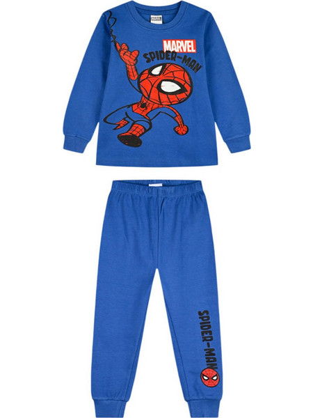Energiers Marvel Παιδική Πιτζάμα Βαμβακερή Χειμωνιάτικη Royal Blue 12-19814-9