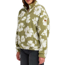 Roxy Jive Talking Bonded Γυναικείο Φούτερ Fleece με Τσέπες Χακί ERJPF03208