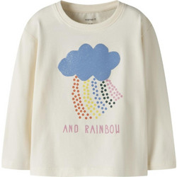 Name It Παιδικό T-Shirt Μακρυμάνικο Μπεζ Γαλάζιο 13259023
