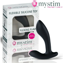 Mystim Flexing Flavio Πρωκτική Σφήνα 9cm Μαύρη