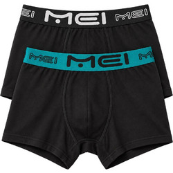 Mei Ανδρικά Μποξεράκια Σετ 2Pack Μαύρα 172-5