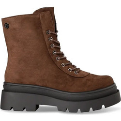 Envie Shoes Γυναικεία Αρβυλάκια Suede Καφέ με Χοντρό Χαμηλό Τακούνι E58-24232-28