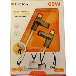 Ezra DC402-2 Braided USB-C to USB-C 65W 1.2m White