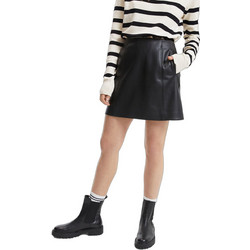 La Redoute Collections Μίνι Φούστα από Συνθετικό Δέρμα Μαύρη