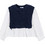 Mayoral Παιδικό T-Shirt Μακρυμάνικο Λευκό Navy Μπλε 16-04036-024
