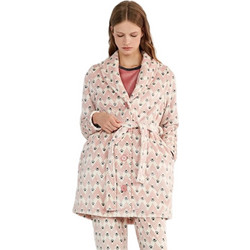 Gisela Γυναικεία Ρόμπα Χειμωνιάτικη Fleece Σομόν 2/20512