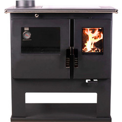 Verso CS Ceramic Left Ξυλόσομπα με Φούρνο 7.7kW