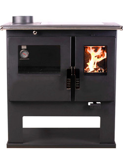 Verso CS Ceramic Left Ξυλόσομπα με Φούρνο 7.7kW