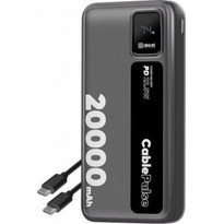 Obal:Me CablePulse Power Bank 2000mAh 22.5W με Θύρα USB-A & Θύρα USB-C Black