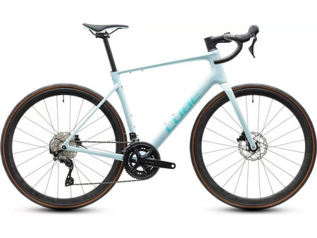 Cube Attain C:62 Race 2027 Ποδήλατο Δρόμου 28" Carbon με 24 Ταχύτητες και Δισκόφρενα Λευκό