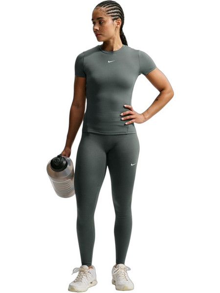 Nike One Seamless Γυναικείο Κολάν Μακρύ Ψηλόμεσο Χακί HJ9195-303