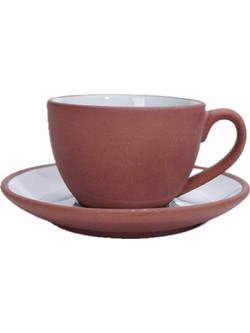 Yuk Φλιτζάνι Cappuccino & Τσαγιού Πορσελάνης Καφέ 230ml KU13TR