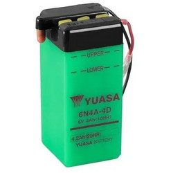 Yuasa Μπαταρία Μοτοσυκλέτας 6N4A-4D 4.2Ah