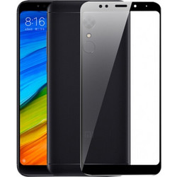 Προστατευτικό Οθόνης Tempered Glass για Xiaomi Redmi 5 μαύρο Full (OEM)