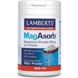 Lamberts Mag Asorb Magnesium Powder 375mg 165gr
