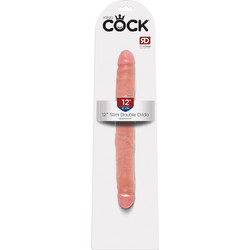 Pipedream King Cock 12" Slim Διπλό Dildo 30cm Flesh