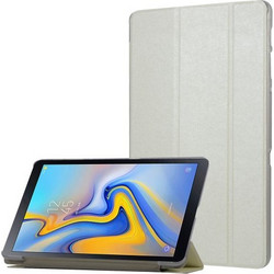 Samsung Galaxy Tab A 10.5 2018 T590/T595 Θήκη Tablet 3-fold με Ημιδιάφανη Πλάτη White