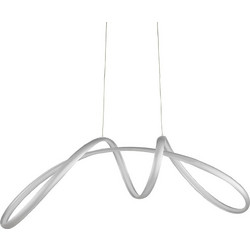 Ondaluce Lumen 110 Silver Κρεμαστό Φωτιστικό Οροφής Μονόφωτο LED Ασημί