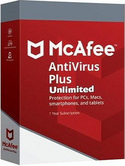 McAfee Antivirus Plus για Unlimited Συσκευές και 1 Έτος Χρήσης