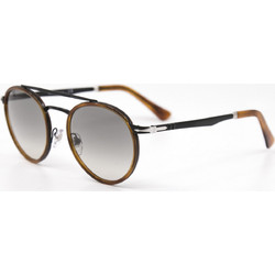 Persol PO2467S 1091/32 Ανδρικά Γυαλιά Ηλίου Στρογγυλά Μεταλλικά Καφέ με Μαύρο Degradee Φακό