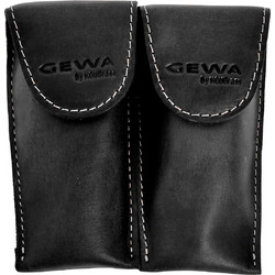 Gewa Crazy Horse Mouthpiece Pouch, French Horn - Double, Black