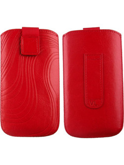 VOLTE-TEL LEATHER VELCRO LOOP ΘΗΚΗ ΠΟΥΓΚΙ SOFTCASE "S" RED XL