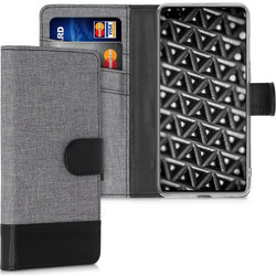 KW Wallet Case Huawei P40 - Grey / Black (51495.22)