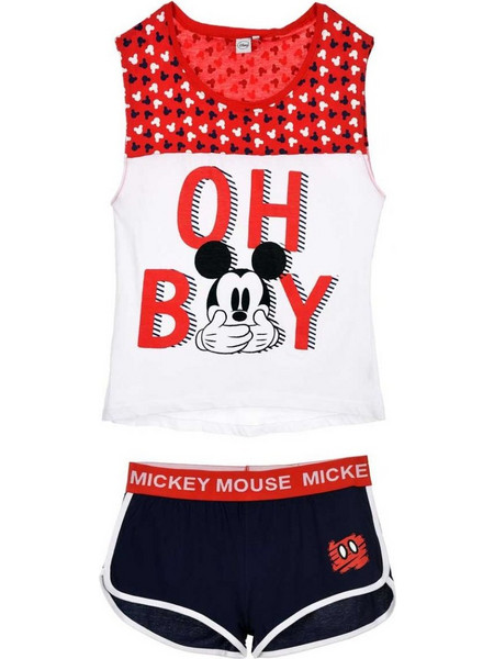 Disney Mikey Γυναικείο Homewear Κόκκινο