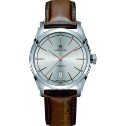Hamilton American Classic Ανδρικό Ρολόι Αυτόματο με Καφέ Δερμάτινο Λουράκι H42415551