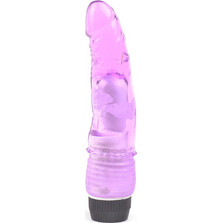 Clear Purple Color Realistic Dildo Vibrator TPE Material, Skin