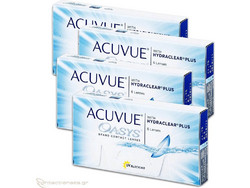 Acuvue Oasys Hydraclear Plus 15θήμεροι Φακοί Επαφής Αστιγματικοί Σιλικόνης Υδρογέλης με Φίλτρο UV 6τμχ