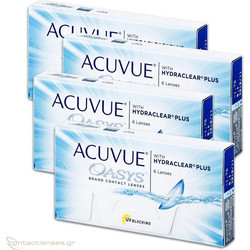 Acuvue Oasys Hydraclear Plus 15θήμεροι Φακοί Επαφής Αστιγματικοί Σιλικόνης Υδρογέλης με Φίλτρο UV 6τμχ