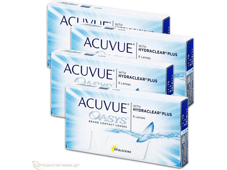 Acuvue Oasys Hydraclear Plus 15θήμεροι Φακοί Επαφής Αστιγματικοί Σιλικόνης Υδρογέλης με Φίλτρο UV 6τμχ