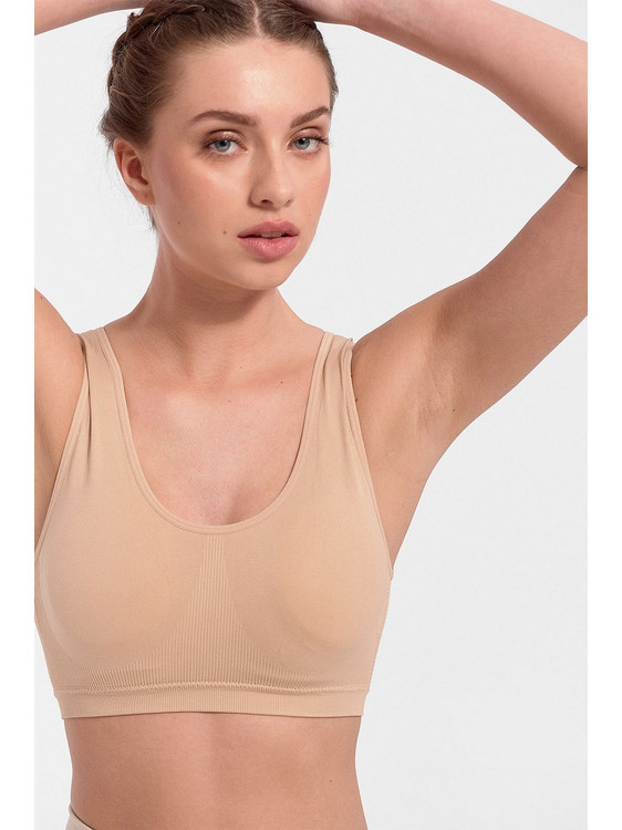 Donna Pretty Bra Σουτιέν χωρίς Μπανέλα Μπεζ