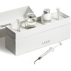 Labo Fillerina Neck & Cleavage Grade 4 Αντιγηραντικό Ενυδατικό Serum Προσώπου & Χειλιών με Υαλουρονικό 2x28ml