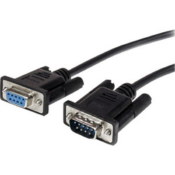 StarTech 3m Black Straight Through DB9 RS232 Serial Cable