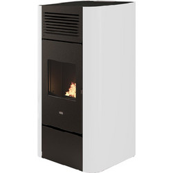 Eva Calor Delia White Σόμπα Pellet Αερόθερμη 10kW
