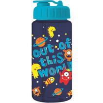 iDrink Out Of This World Παιδικό Μπουκάλι Πλαστικό BPA Free με Καλαμάκι Μπλε 400ml