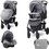Lorelli Daisy Καρότσι Μωρού 2 σε 1 Basic Set Cool Grey