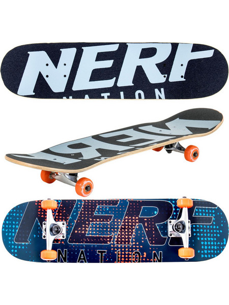 Flybar Skateboard 31 Nerf Nation D2 Blue