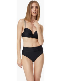Minerva Ψηλόμεσο Bikini Slip Μαύρο 90-90334-045