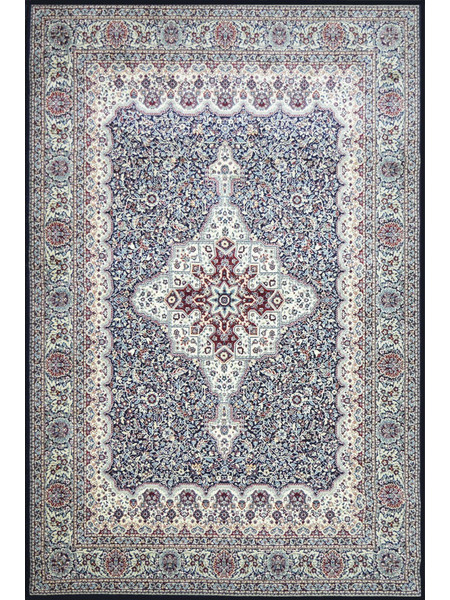 Σετ Κρεβατοκάμαρας 3Τμχ. Nergis Blue-Beige Barok ΣΕΤ (2 75x160 & 75x220) Μαλλί