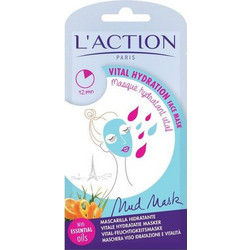 L'Action Paris Vital Hydration Face Mud Κρεμώδης Μάσκα Προσώπου για Ενυδάτωση με Άργιλο 15gr