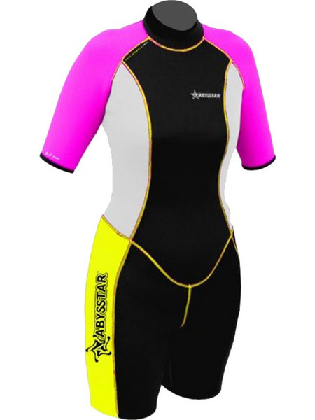 Abysstar Sea Spring Black/Red Γυναικείο Μονοσόρτς Κατάδυσης Neoprene με Επιστήθιο για Θαλάσσια Σπορ 2.5mm