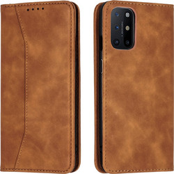 Bodycell PU Leather Book Brown (OnePlus 8T)