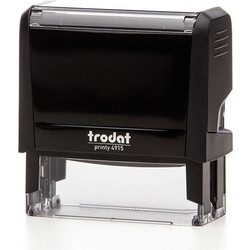 Trodat printy σφραγίδα μαύρη 4915 με μπλε μελάνι, 70x25χιλ. Δυνατότητα εκτύπωσης