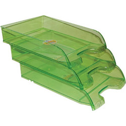 Ark δίσκος εγγράφων πράσινος χρ. Α4 Υ25.5x34.5x6.5εκ. Πράσινο