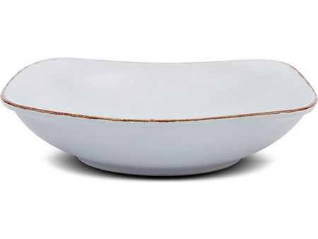 Nava Πιάτο Βαθύ Κεραμικό Τετράγωνο White Sugar 22.5x22.5cm 10-099-233